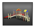 Highly-detailed 3D model of the Playground. 3D model for sale.