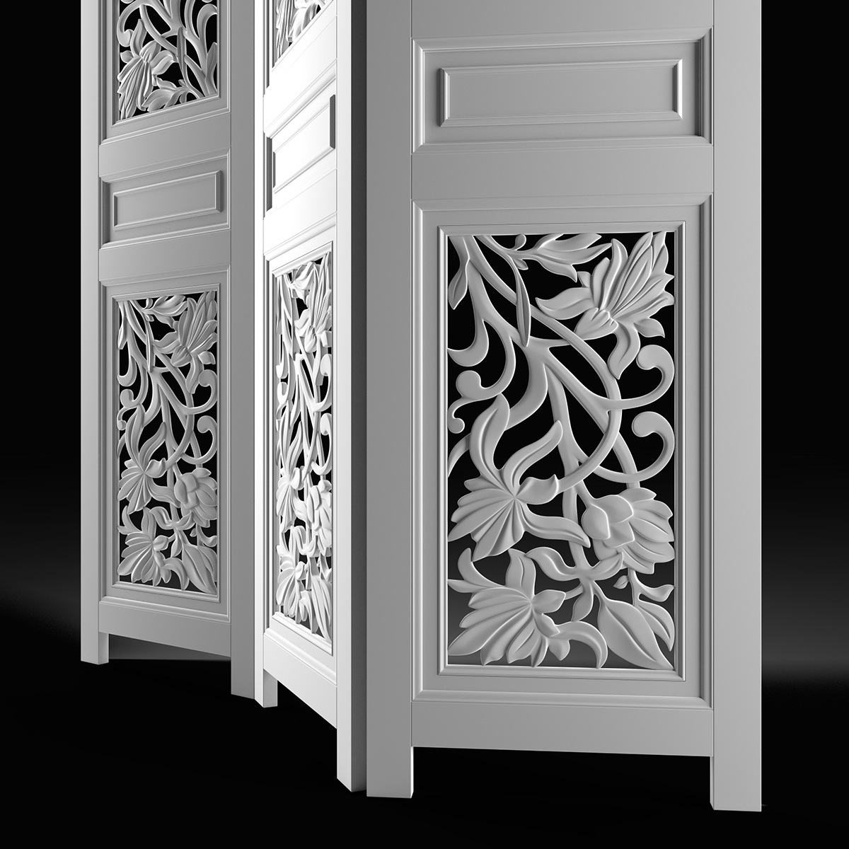 3D modeling of decorative elements for furniture production. Design Studio “Monaco Felice”.
