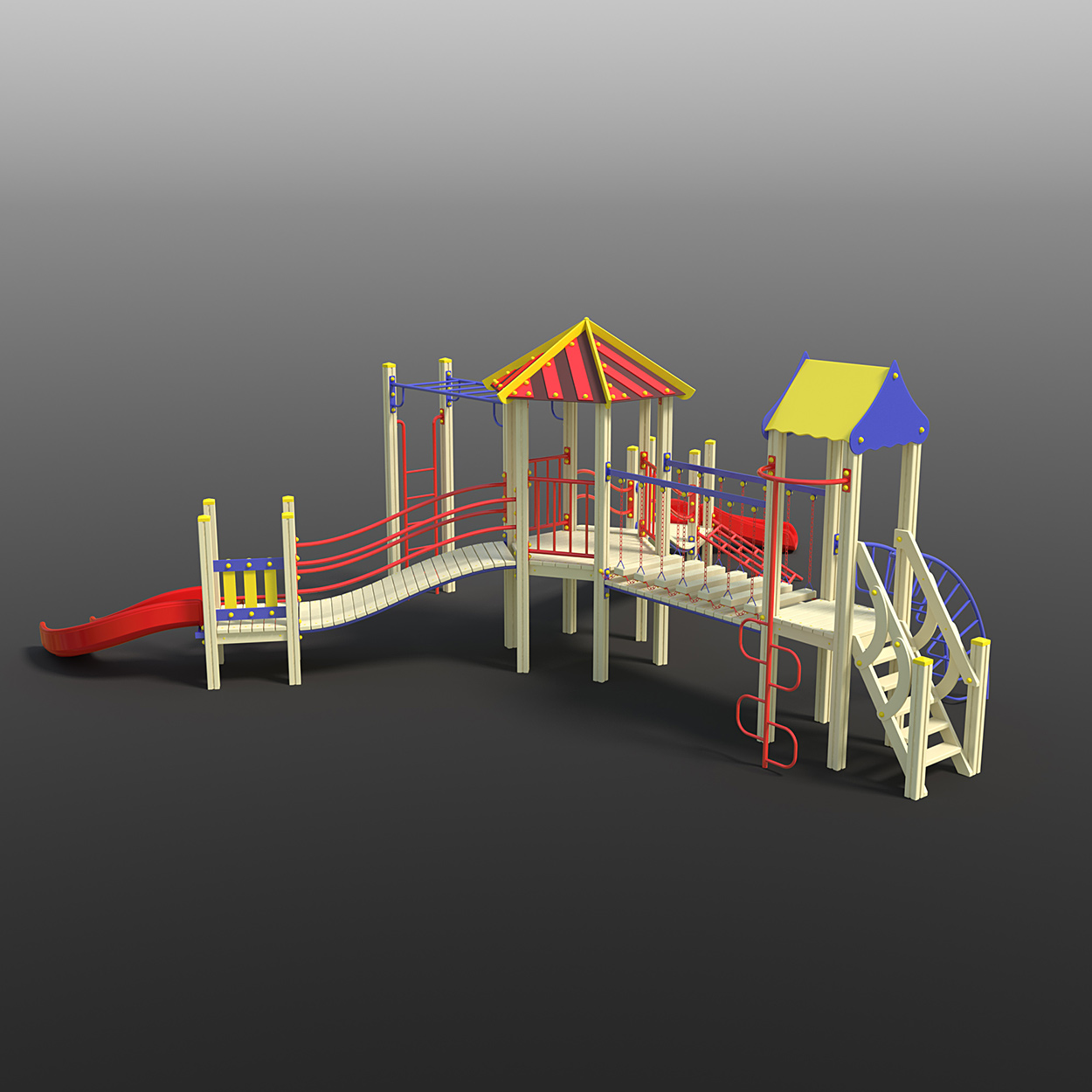 High quality 3D model of the Playground. 3D model for sale.