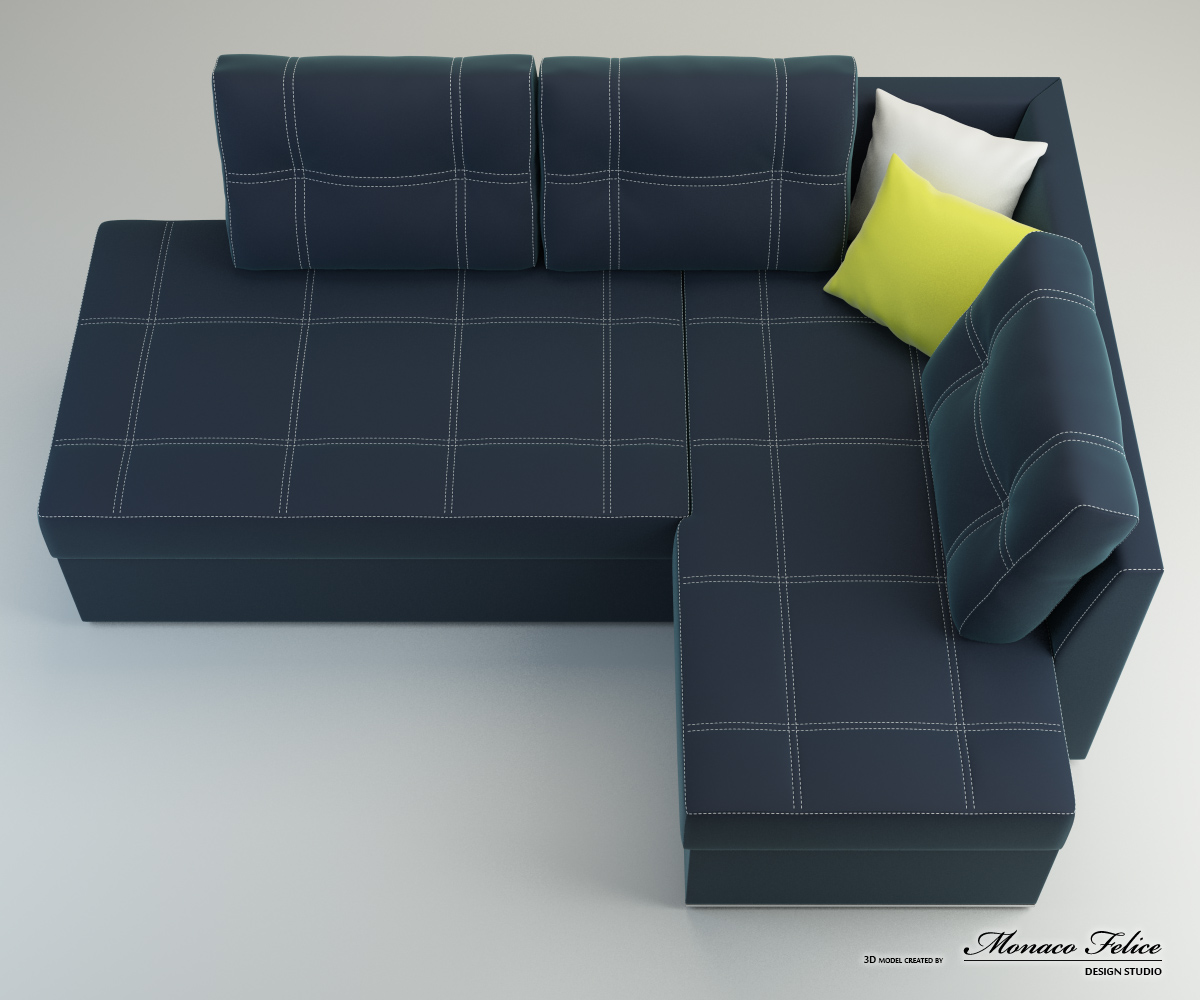 Braccioli 3д модель диван