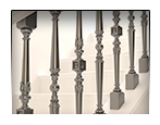 Creation 3D models of balusters for production.