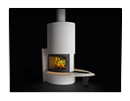 3D Model of the Fireplace. Creation 3D Models for Architectural Visualization.