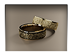Custom Jewelry Design. Jewellery 3D Rendering.