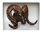 Decorative figurine of the Bighorn Ram Head.